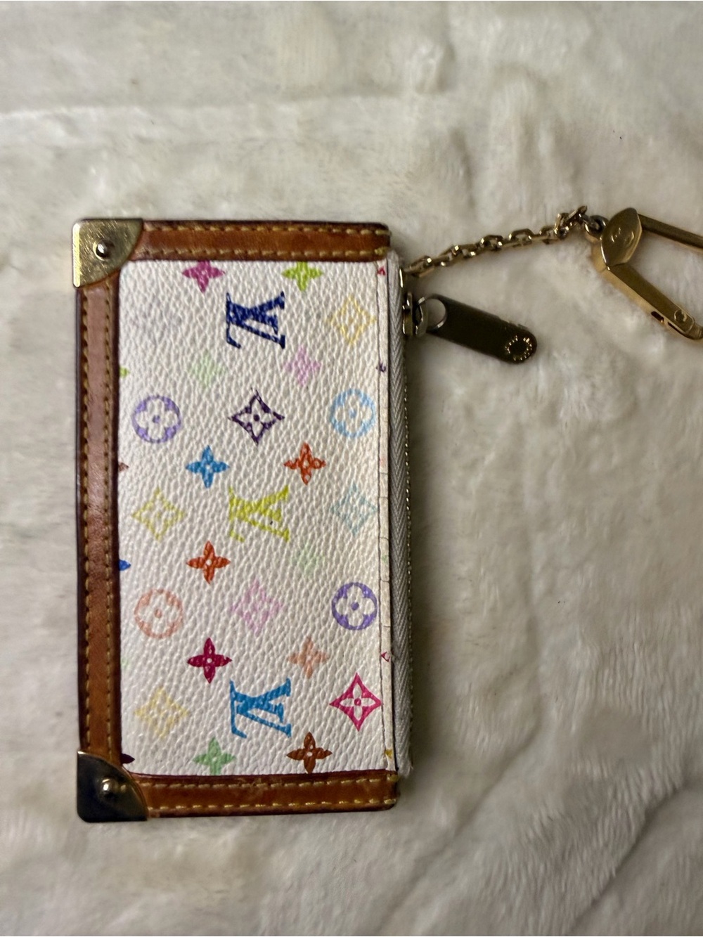 Louis Vuitton Murakami Multicolor Monogram Key Cles with Gold Hardware - Picture 6 of 16